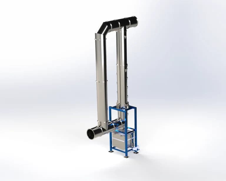 EcoRec direct contact condenser for pharmaceutical clean water recovery and heat recapture