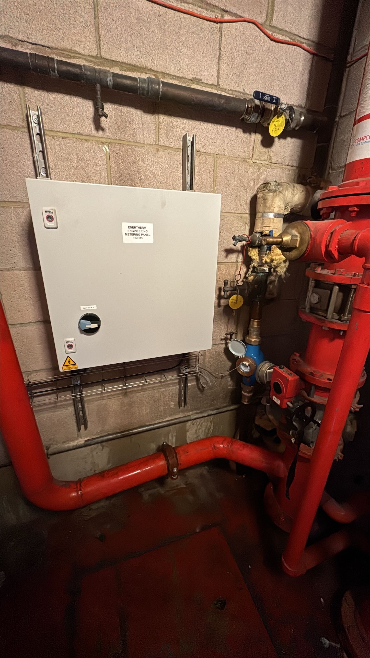 Water metering and control panel commissioning